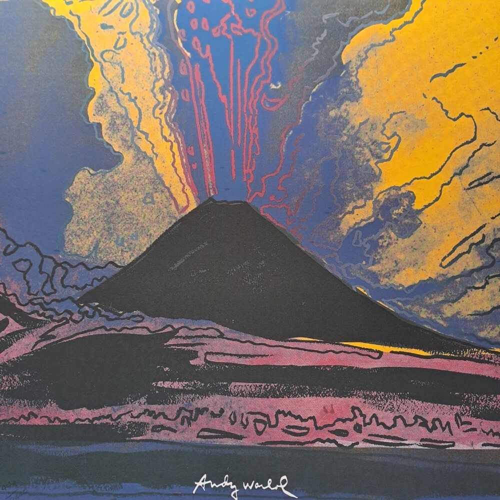 1980s Andy Warhol Signed Limited Edition Lithograph - Vulcano Vesuvius