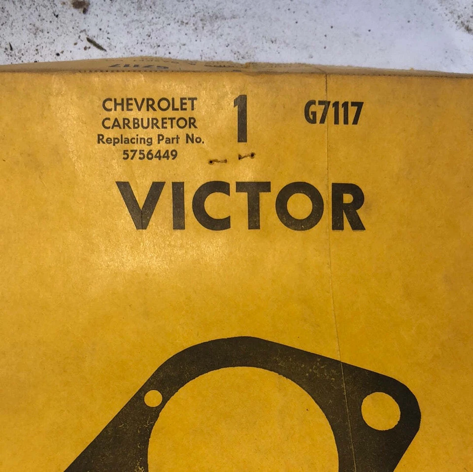 Pontiac Tempest 1961-1963 1 bbl junta de carburador Victor G7117 Foto 3 de 3
