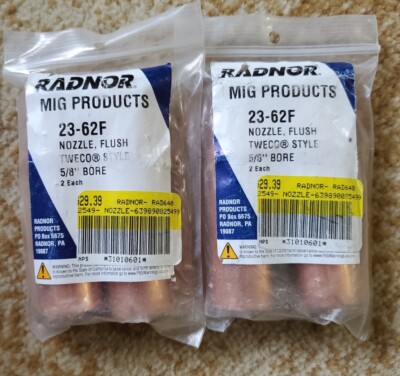 RADNOR FLUSH NOZZLE TWECO STYLE 23-62F 64002549 4PK Lot | eBay