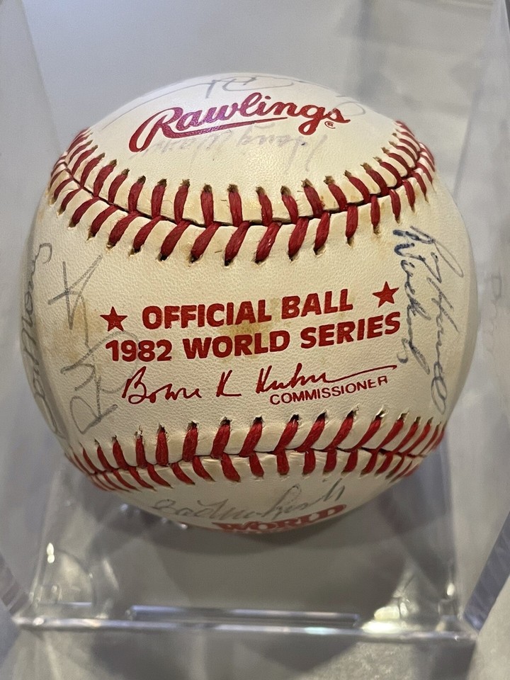 1982 World Series Milwaukee Brewers Team Signed Baseball eBay