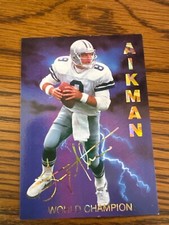 baseball card Aikman World champion 