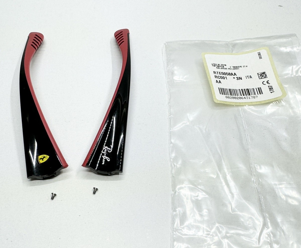 Ray Ban RB4405M Scuderia Ferrari Black Red Replacement Ear Socks