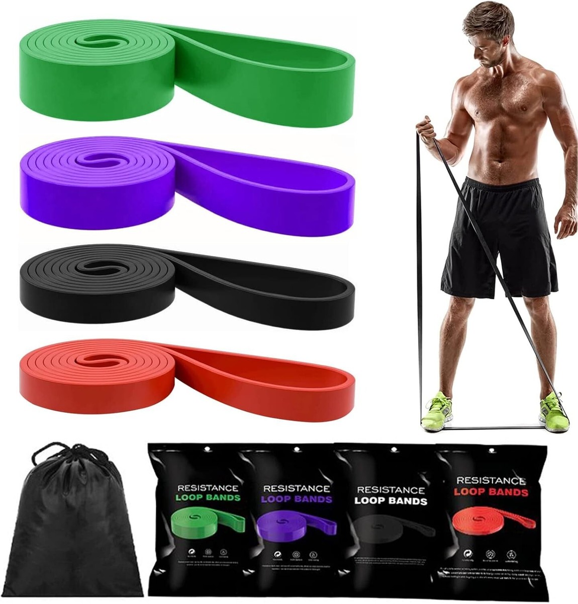 Saycker 7 Ring Exercise Band – Stretch & Resistance Bands For Home Workouts, Physical Therapy - View #8