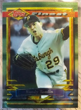 1994 Topps Finest Randy Tomlin #156 Pittsburgh Pirates