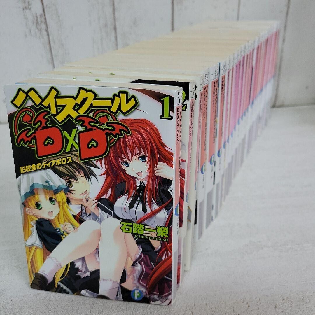 Ichiei Ishibumi high school DxD light novel complete set of 25 volumes  used/good