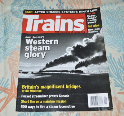 railroad TRAINS magazine January 2012 Western Steam Britain Short Line Canada