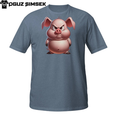 Mad Pig Shirt - Hilarious Angry Farm Animal Graphic Gift Tee