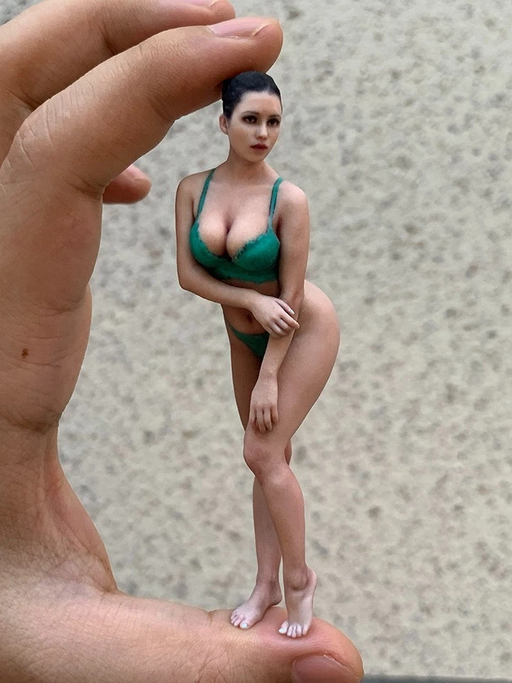 Figura Miniaturas Impresas en 3D Modelo de Belleza Escultura Escena Para Vehículos de Automóviles Foto 3 de 4