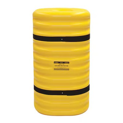 Zoro Select 1710 Column Protector, For 10 In Column, Yellow,  1710