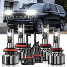 For Chevy Suburban 1500 2007-14 Front LED Headlight Hi Lo Beam Fog Light Bulb