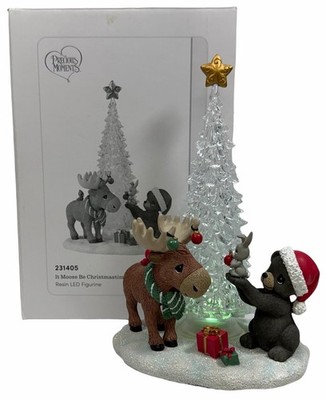 Precious Moments IT MOOSE BE CHRISTMASTIME 2022 LED Figurine #231405 Light Up