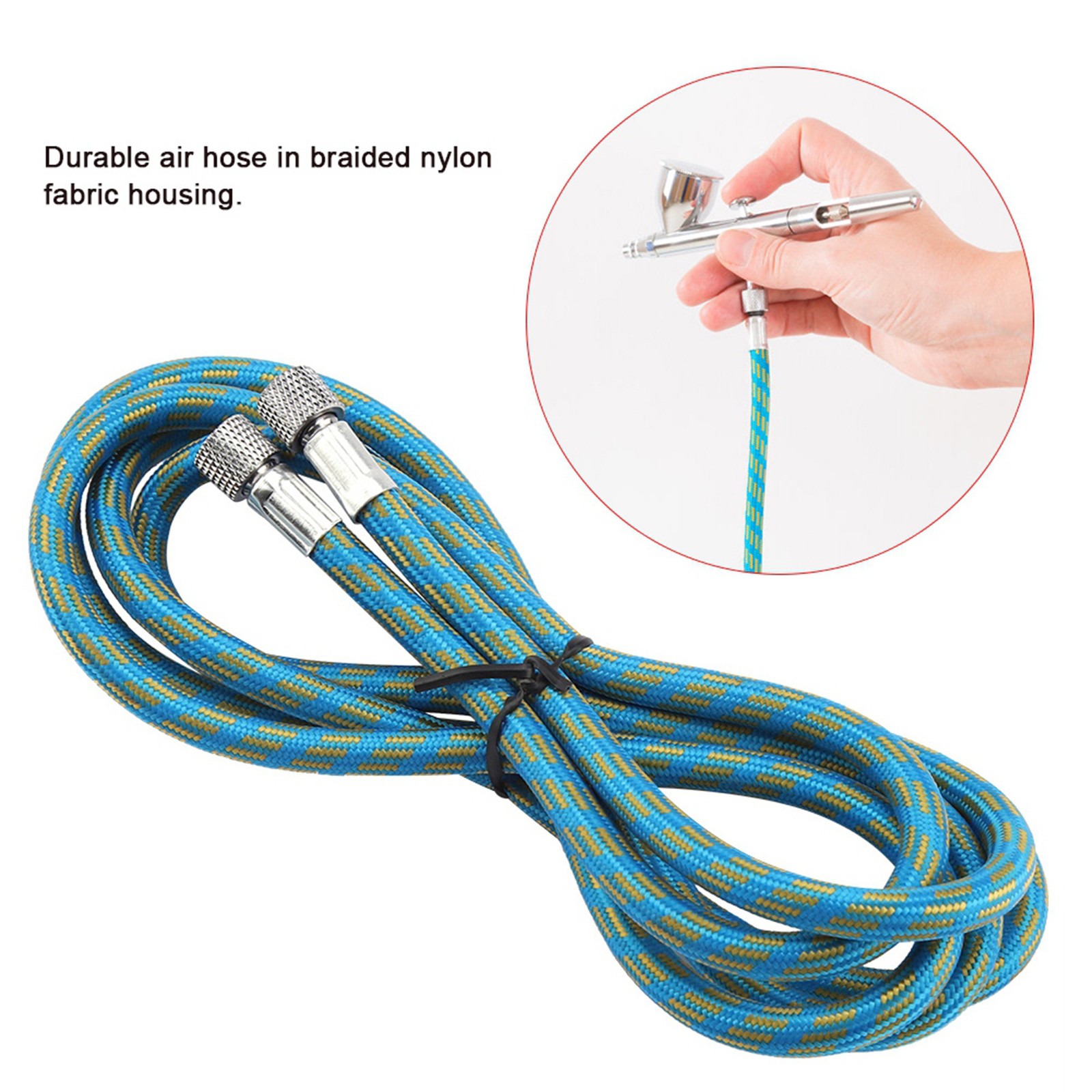 1.8M Woven Airbrush Hose Durable Tool For Air Compressor