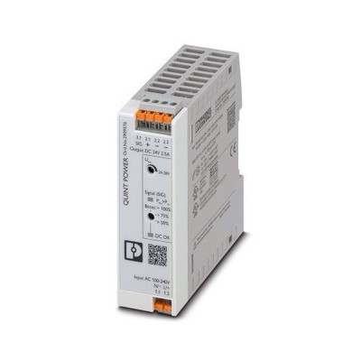 1PC PHOENIX CONTACT - IE 2909576 Power Supply, ACDC, 24VDC, 2.5A, DIN Rail