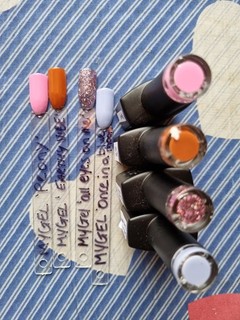 Mylee Gel Nail Polish x 4. Multi Colour. New No Box. 10ml. UV LED Lamp soak off