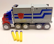 Transformers Optimus Prime Nerf Blaster Truck Dart Gun 2006 COMPLETE MINT Darts