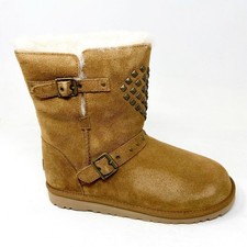 UGG Adrianna Chestnut Brown Kids Girls Winter Shearling Boots 1003196K