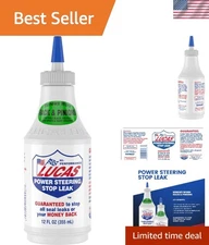 Vehicle Power Steering Stop Leak - 12 Ounce Bottle, Compatible with All Fluids