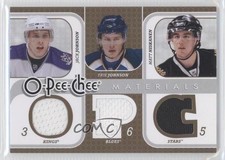 2008-09 O-Pee-Chee Triple Materials Jack Johnson Erik Matt Niskanen #3M-JNJ 1y7