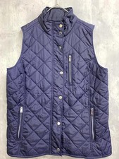 Lauren Ralph Quilted Vest Navy Size M Used Japan