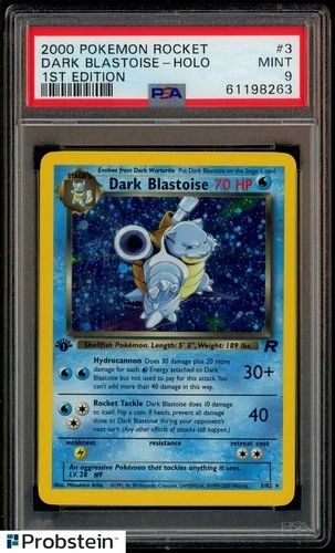 2000 Pokemon Rocket 1st Edition #3 Dark Blastoise Holo PSA 9 MINT