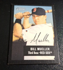 2003 BOWMAN HERITAGE BLACK FACSIMILE SIGNATURE SP #106 BILL MUELLER BOSTON L@@K!