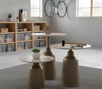 Couchtische Neu Beige Rund Wohnzimmer Elegant Stilvoll Holz Komfort