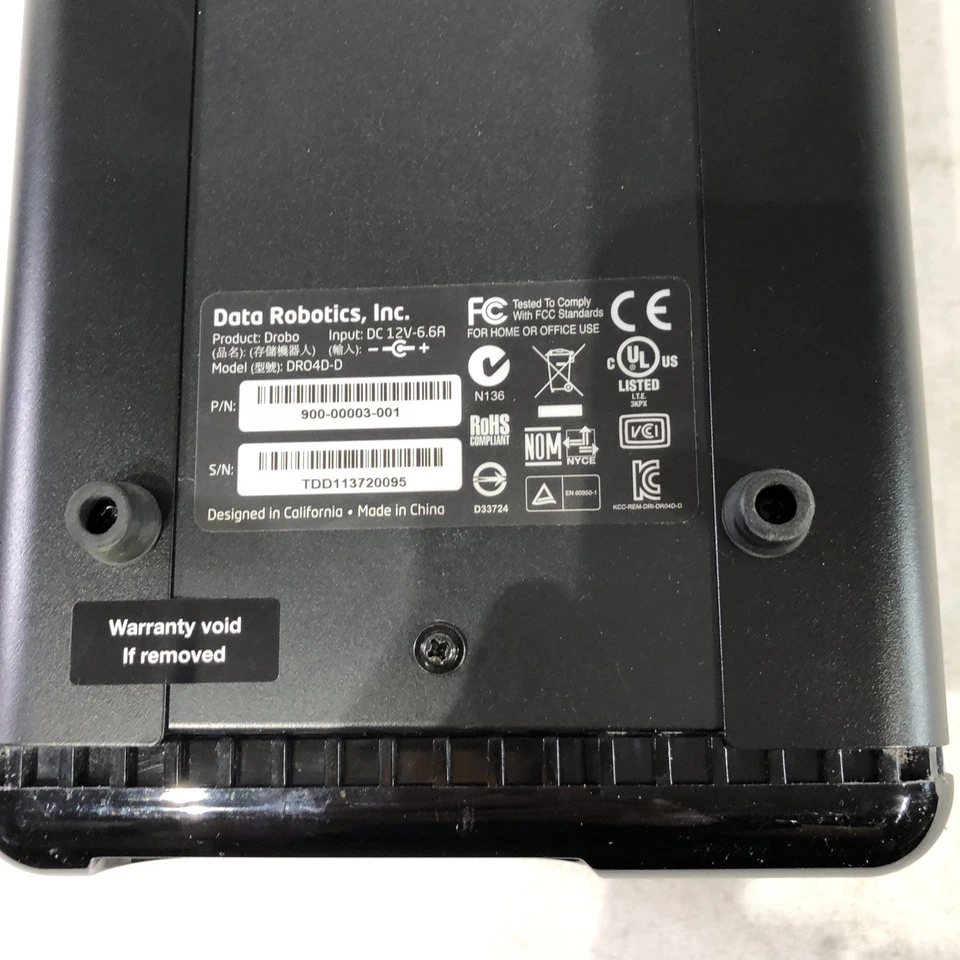 DROBO DRO4D-D 4-bay External Storage Array, w/HDD's - Image 4 of 4