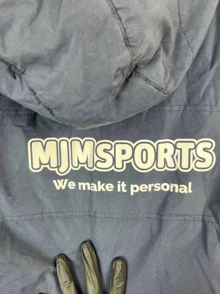 Kappa Middlesbrough United Fc Long Puffer Bench Coat Navy Mens Size L - Image 4 of 4