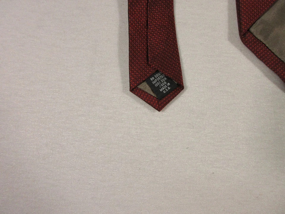 Perry Ellis Portfolio 男式 100% 真丝领带圆点图案美国制造 — 第 3/4 张图片