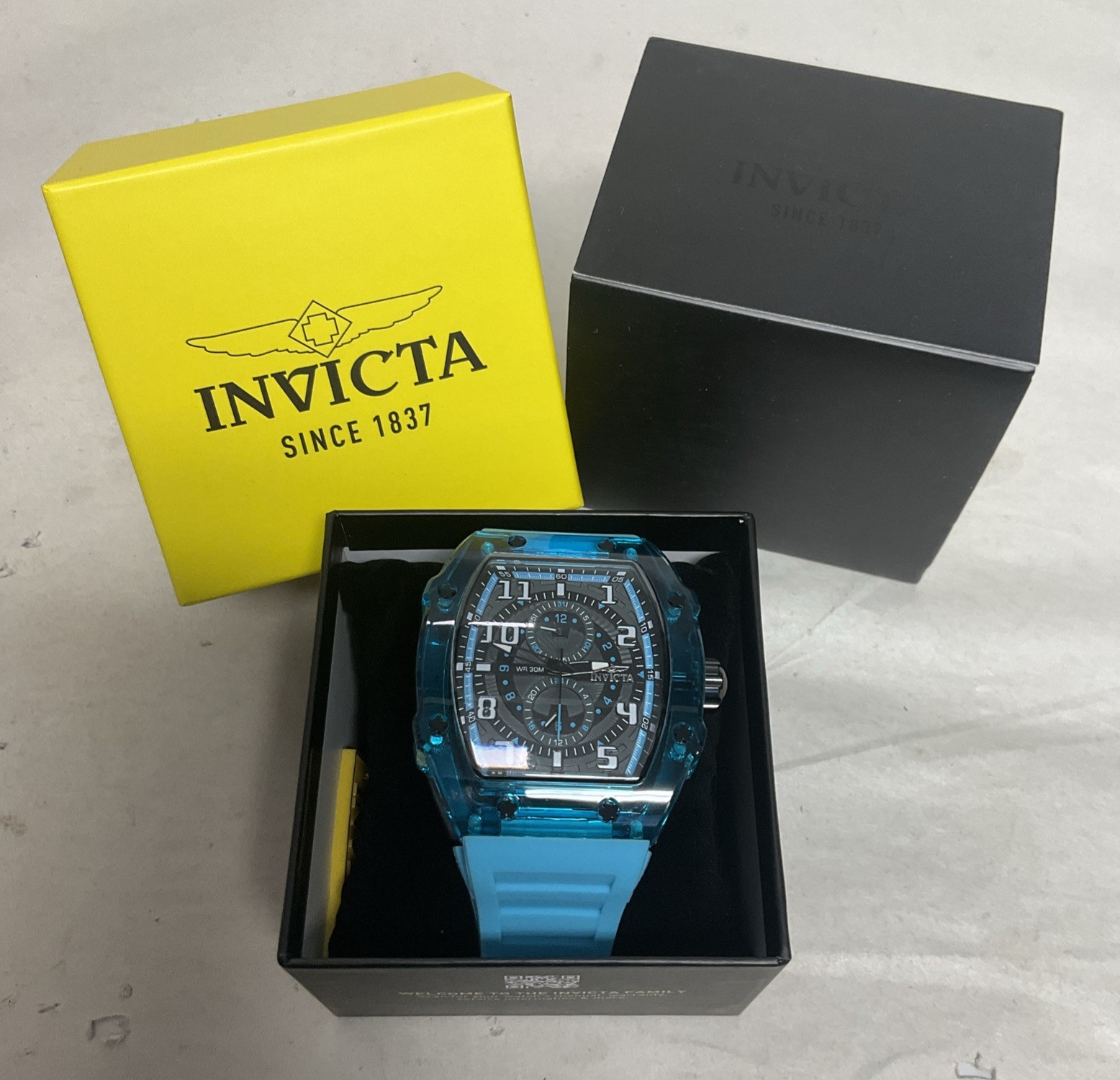 Invicta Racing Cyclone Men's Watch - 48.5mm, Light Blue (48709) Free S&H