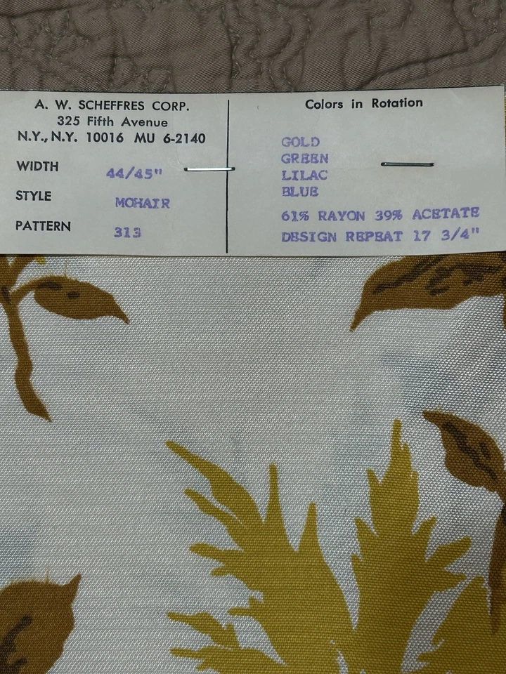 Lot Upholstery Fabric Sample Squares Crafting Quilting One 29x43” And 3 11x18” - Image 2 of 4