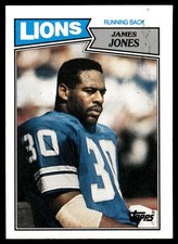 James Jones 1987 Topps #319 Detroit Lions 32784 Football Card