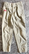Vintage 90s Bugle Boy Pleated Khakis Tapered Legs Pants Size 7R Regular