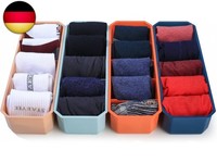 Fulushouxi 4 StüCk Aufbewahrungsboxen FüR Socken Und UnterwäSche, Or