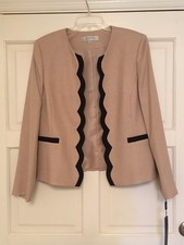 NWOT Tahari ASL jacket with scalloped edges, ladies 14