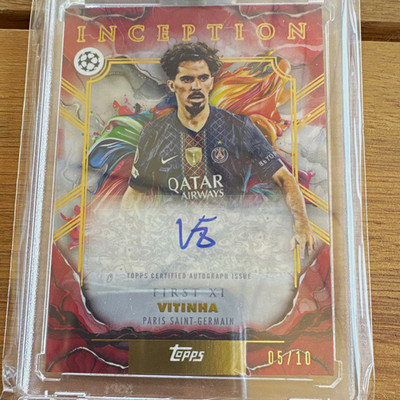 Topps Inception UEFA 2025/26 Vitinha PSG First XI Auto FE-VI 05/10