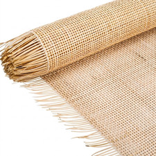 24 Inch X 5 Feet Cane Webbing, Natural Rattan Webbing Roll for Caning Material P