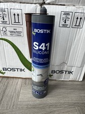 12x Bostik S41 Brown Silicone Sealant Neutral Cure EXPIRED Aug 2025