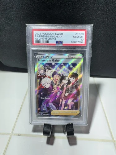 2022 Pokemon SWSH Silver Tempest #TG23 FA Friends in Galar PSA 10 Gem Mint