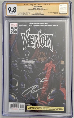 VENOM #35 STEGMAN COVER CGC SS 9.8 SIGNED BY DONNY CATES & RYAN STEGMAN