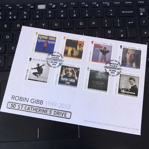 Isle of Man 2013 Robin Gibb 1949-2012 Bee Gees FDC First Day Cover UNADDRESSED