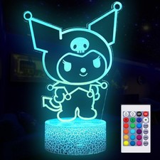 16 Colors Night Light 3D Illusion Table Lamp with Touch  Remote Control LED ...
