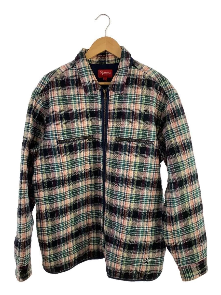 Veste chemise matelassée à carreaux Supreme Others 19AW L coton multicolore occasion