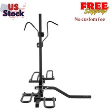 Hitch Mount Folding Carrier Car Truck SUV 1.25"/2" Receiver 2-Bike Rack
