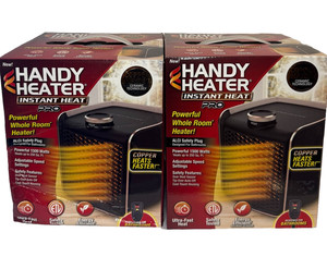 Pack of 2 - 1500 watts - Handy Heater Instant Heat Pro  Plug-In Space Heaters