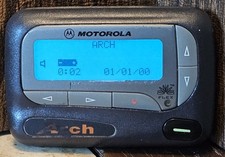 Collector's Vintage Motorola Arch Flex Wireless Pager Beeper  Turns On  Beeps