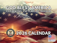 God Bless America 2026 Calendar