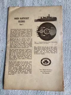 c1977 Nantucket Magna Carta Secession Mitchell’s Book Corner Pamphlet Brochure