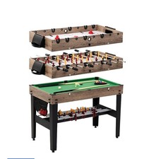 48" 3-in-1 Combo Game, Pool Table, Air Hockey, Foosball Table, by MD Sports