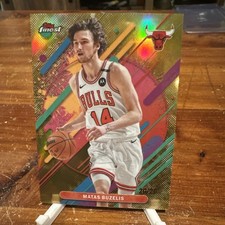 2025-26 Topps Finest RARE SSP #20/20 GOLD Refractor Matas Buzelis Chicago Bulls!